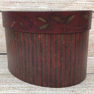 Bob's Boxes‎ R.A. Lang Card Company Oval Decorative Hat Storage Box Sunflower